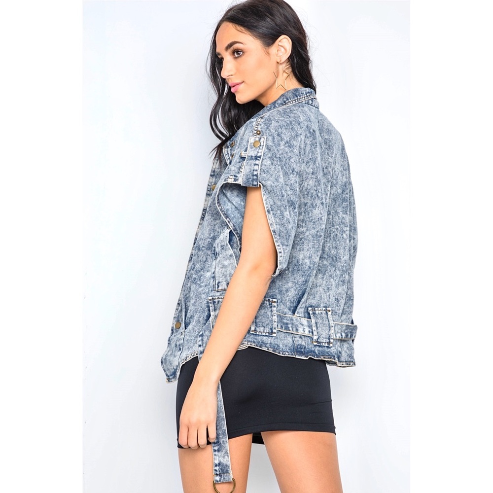 🌈 Stylish street denim jacket - Picture 6 of 8